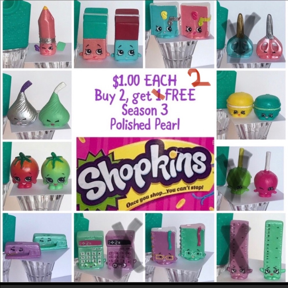 Shopkins Buy 2, get 2 Free! Seasons 1-3